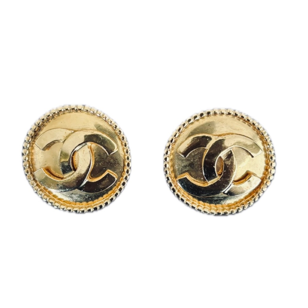 CHANEL Gold Logo Earrings - Picture 3 of 11